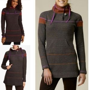 Caitlyn Wool Tunic Sweater Hooded 